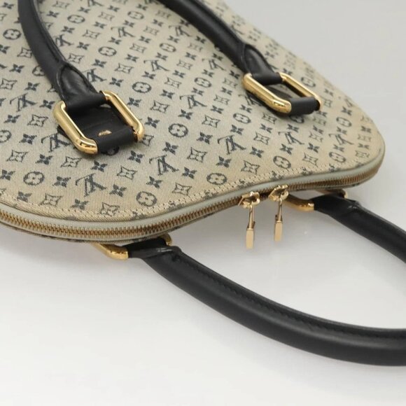 LOUIS VUITTON Monogram Mini Alma Haut Hand Bag Blue M92202 LV Auth 117318 - Picture 7 of 14